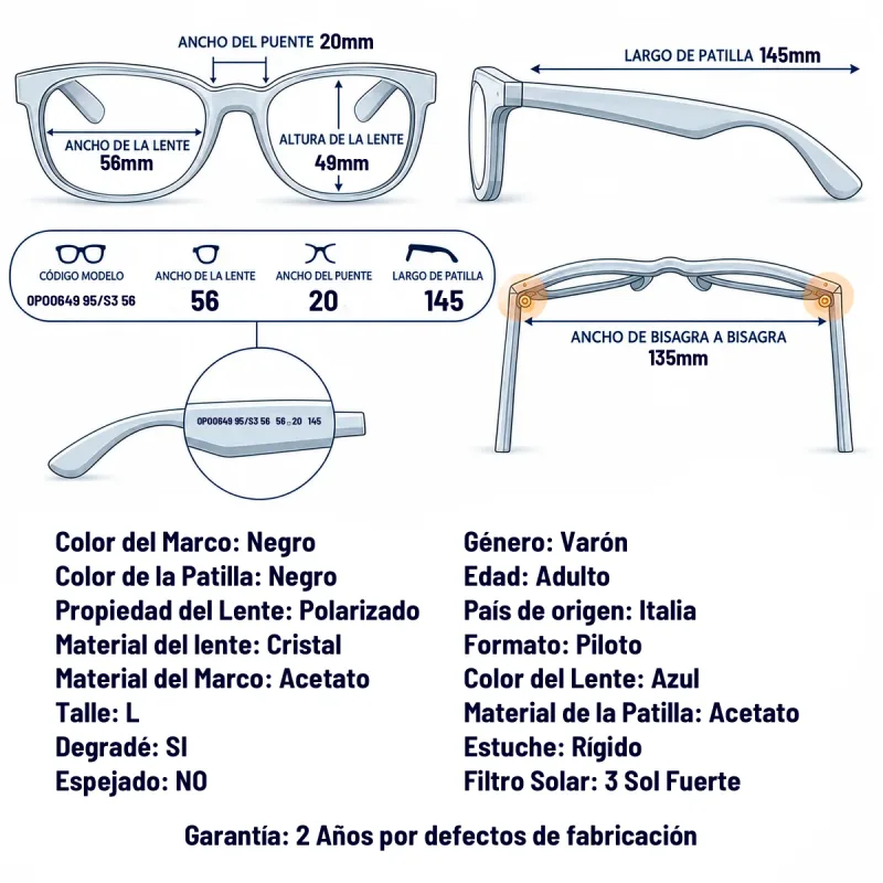 Persol PO0649 95/S3-56-L