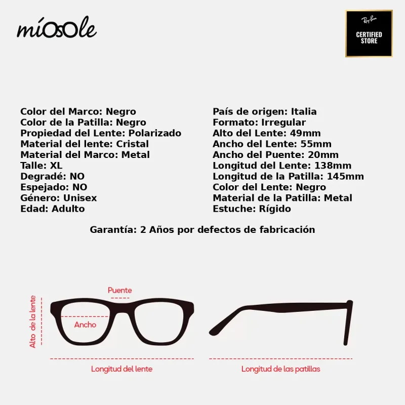 Ray-Ban Rb3565 002/48-55-XL