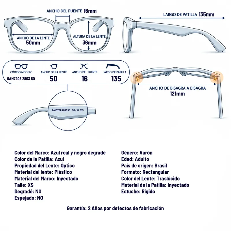 Arnette 0AN7208 2803-50-XS