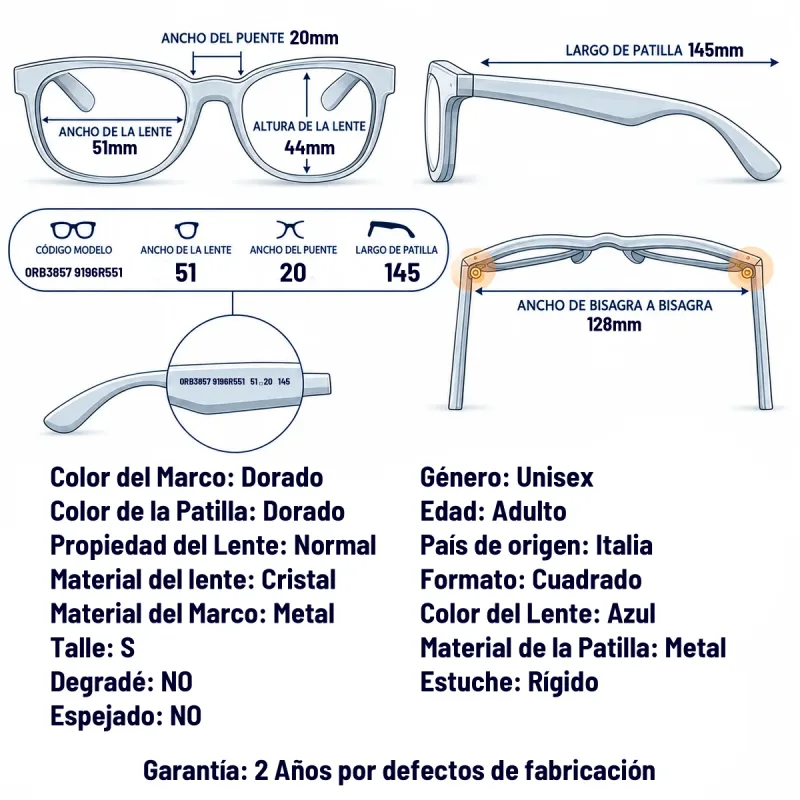 Ray-Ban Rb3857 9196R5-51-S