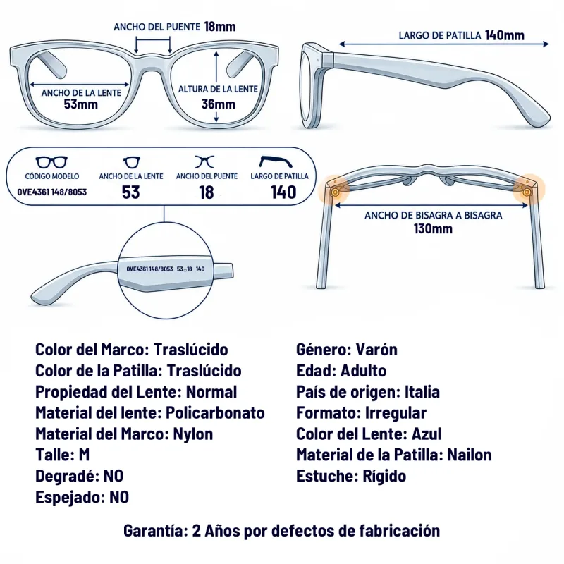 Versace VE4361 148/80-53-M