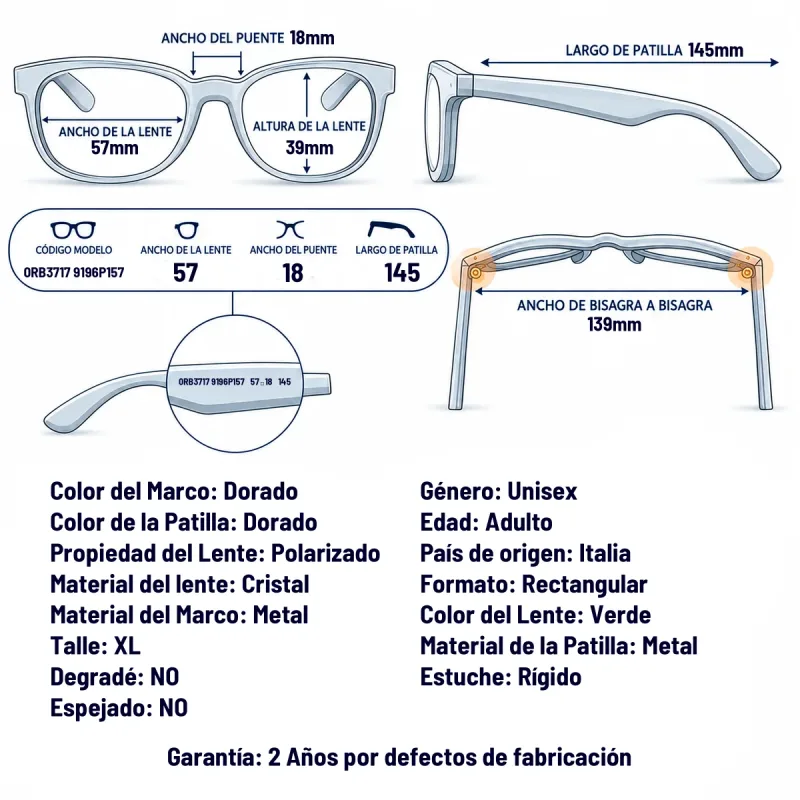 Ray-Ban RB3717 9196P1-57-XL