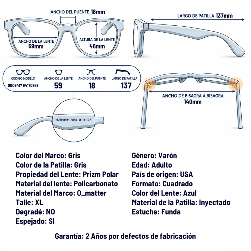 Oakley Oo9417 941709-59-XL