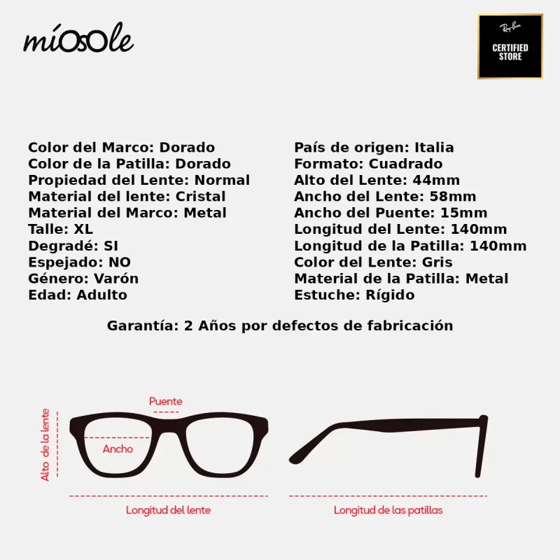 Ray-Ban Rb3136 181/71-58-XL