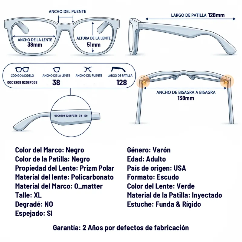 Oakley Oo9208 9208F0-38-XL