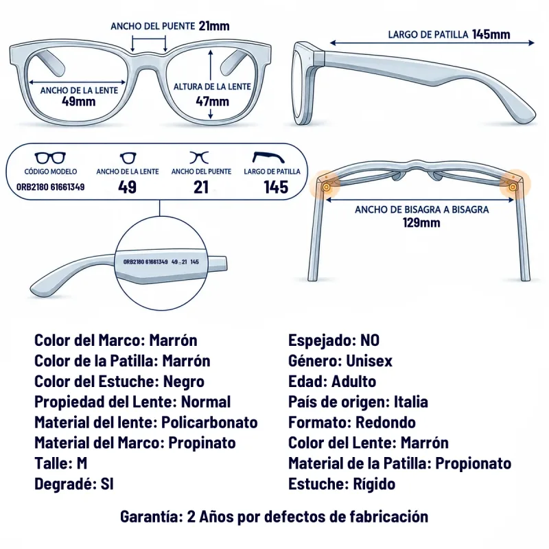 Ray-Ban Rb2180 616613-49-M