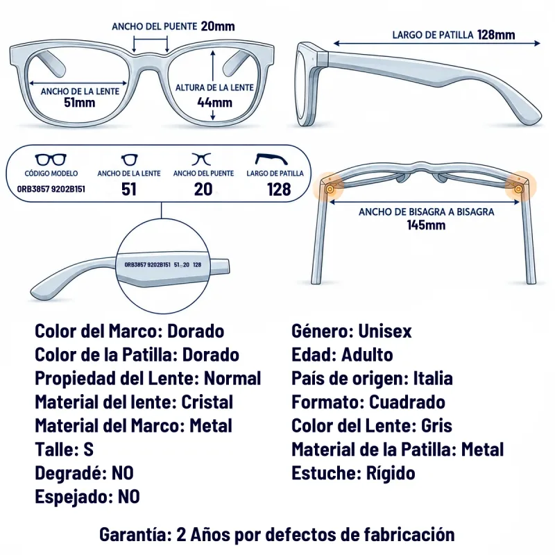 Ray-Ban Rb3857 9202B1-51-S