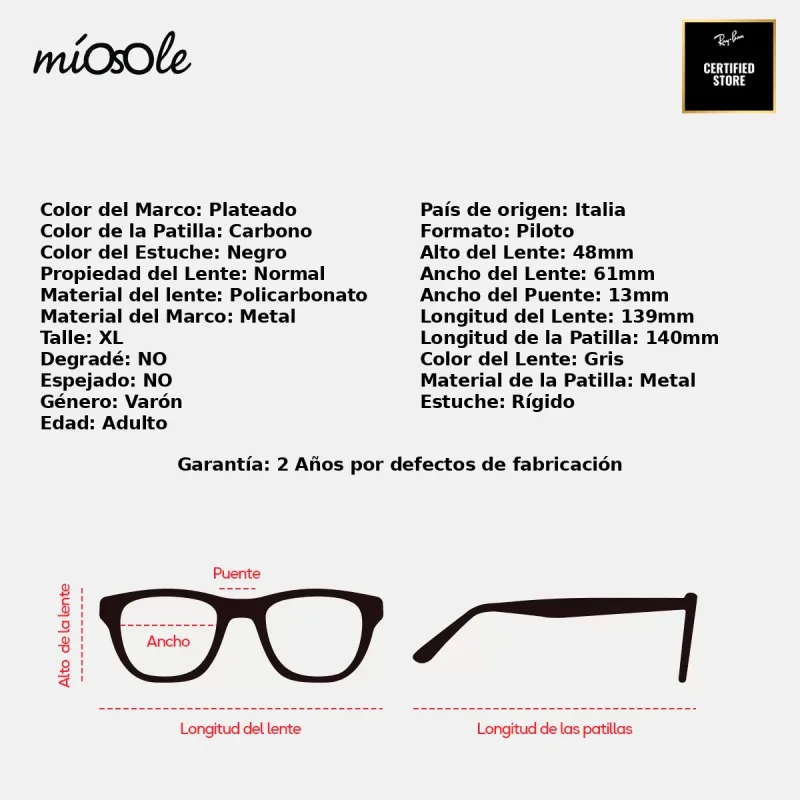 Ray-Ban RB8331M F08311-61-XL