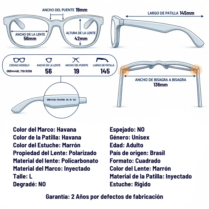 Ray-Ban Rb4448l 710/83-56-L