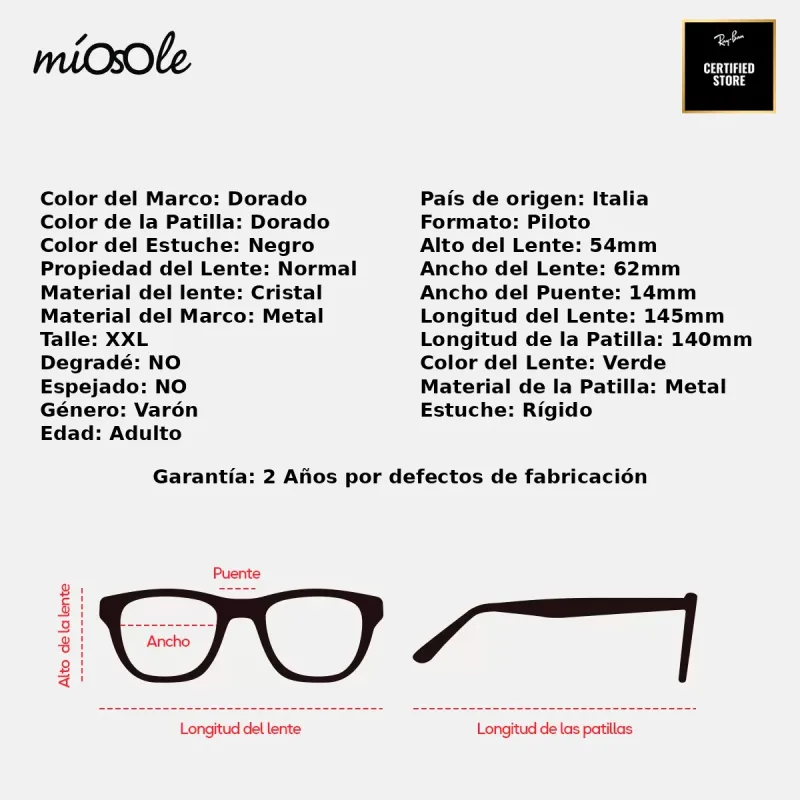 Ray-Ban RB3025 001-62-XXL