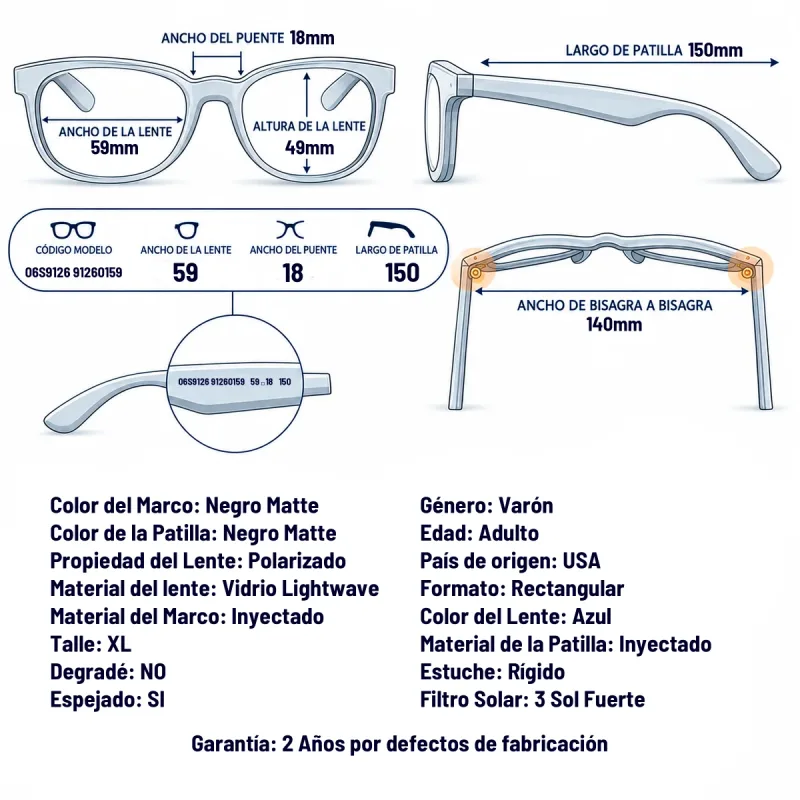 Costa Del Mar 6S9126 912601-59-XL