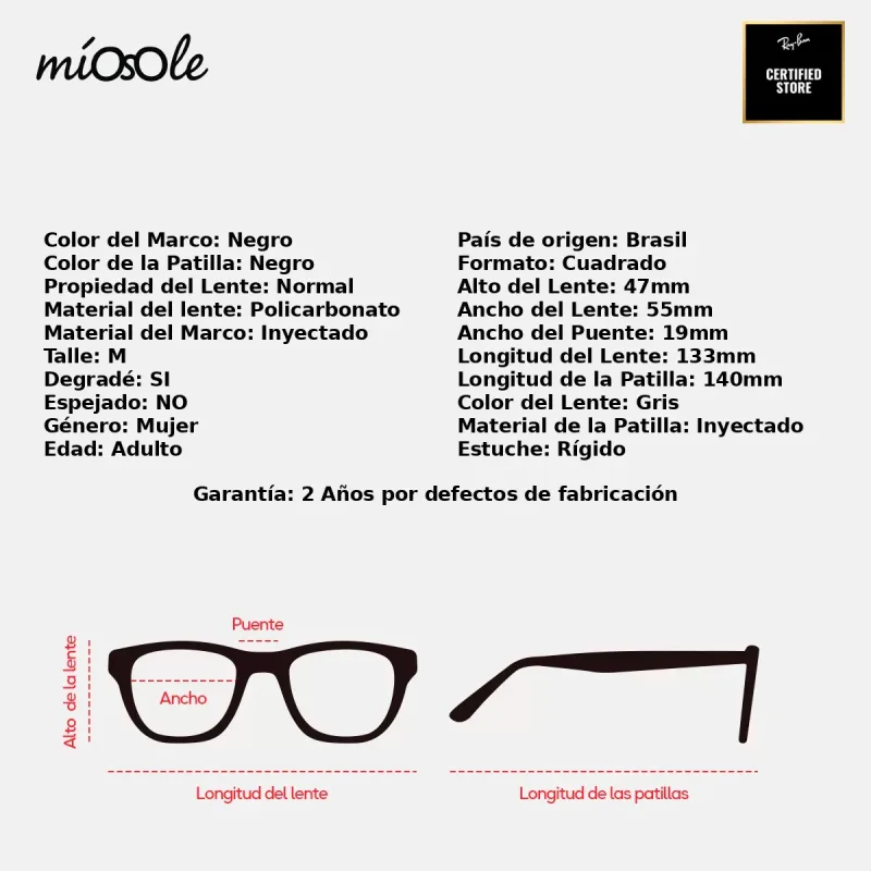 Ray-Ban Rb4437l 601/8G-55-M