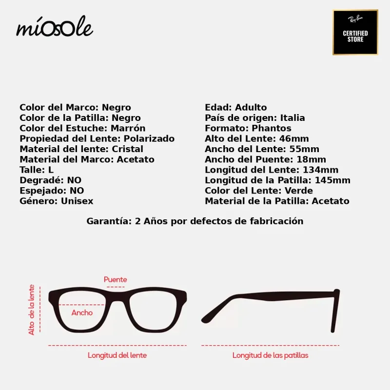 Ray-Ban Rb2185 901/58-55-L