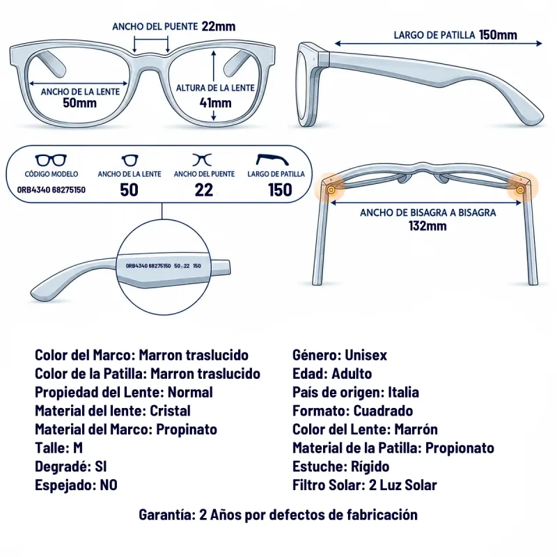 Ray-Ban RB4340 682751-50-M