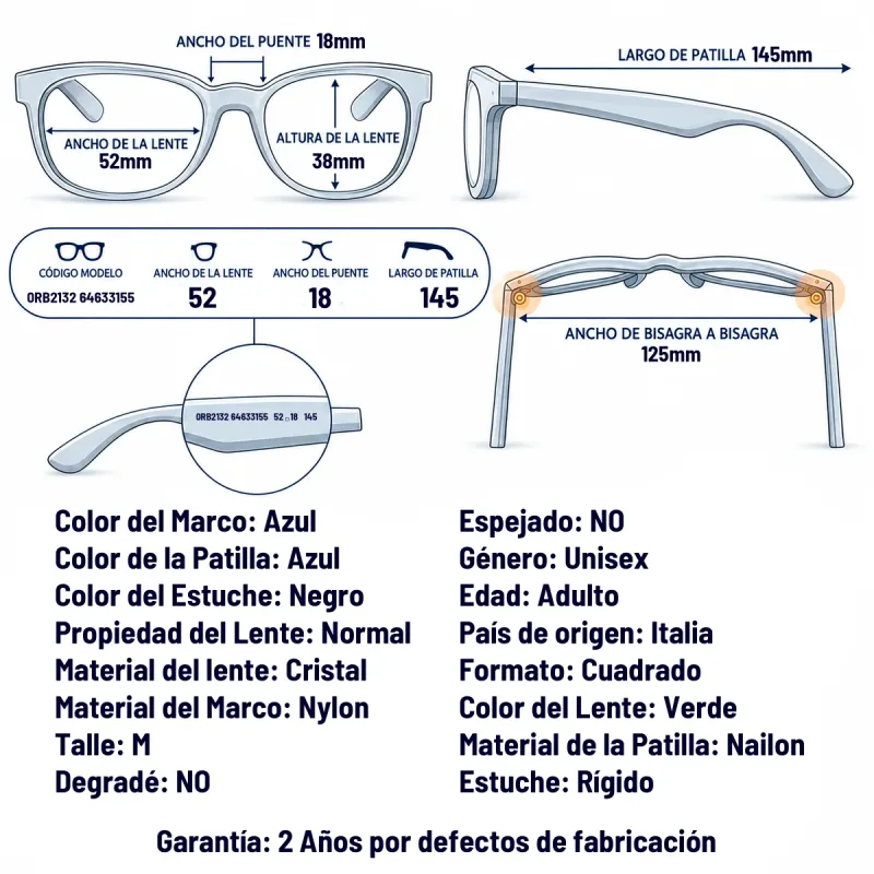 Ray-Ban Rb2132 646331-55-M