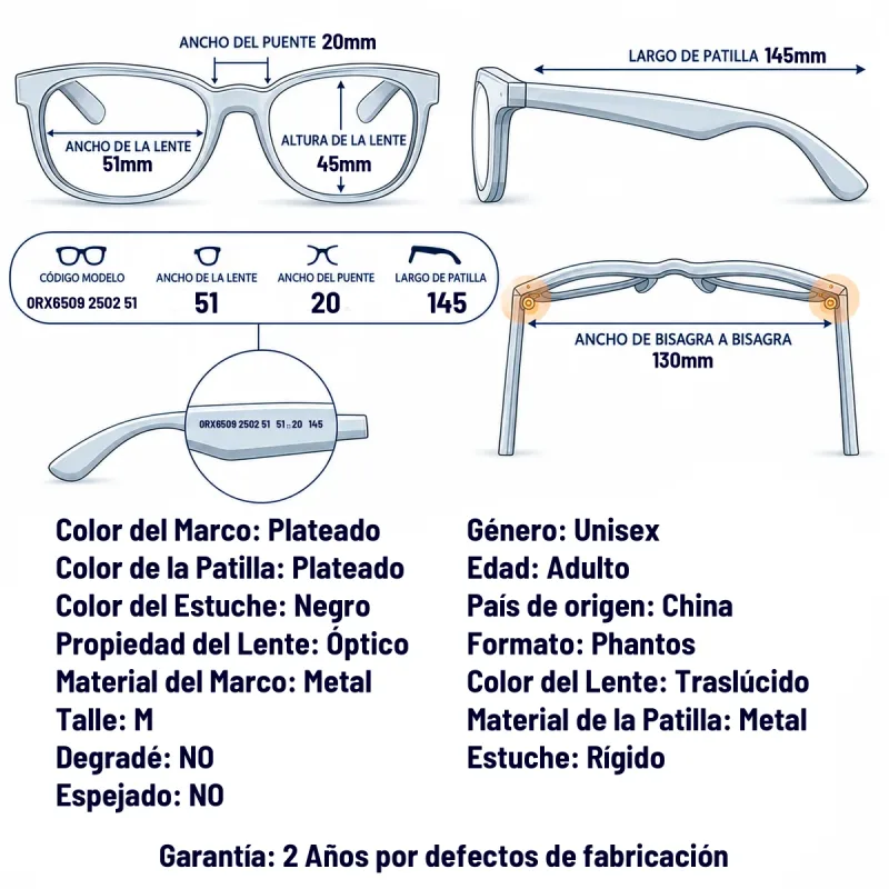 Ray-Ban Rx6509  2502-51-M
