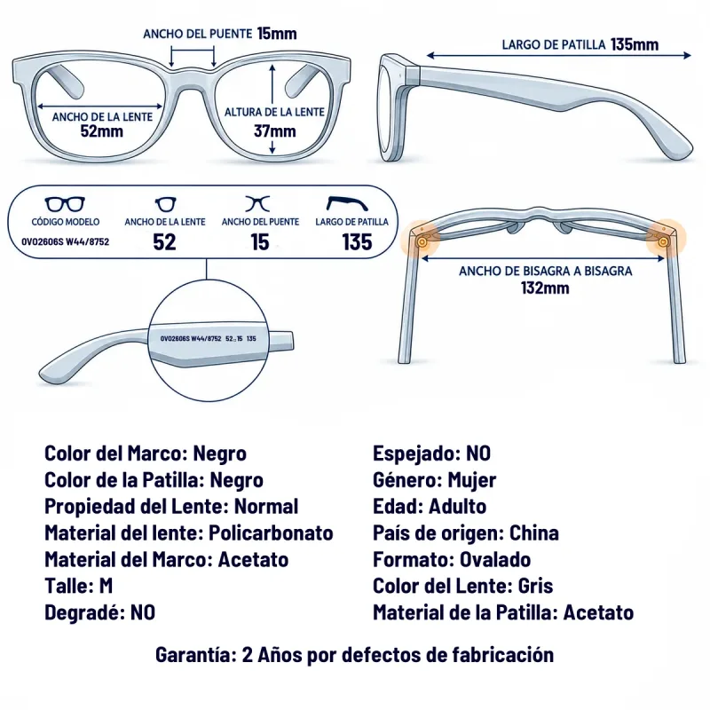 Vogue Vo2606s W44/87-52-M