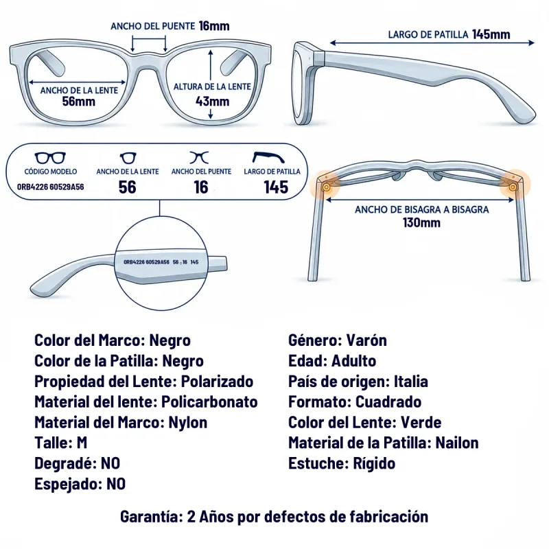 Ray-Ban Rb4226 60529A-56-M