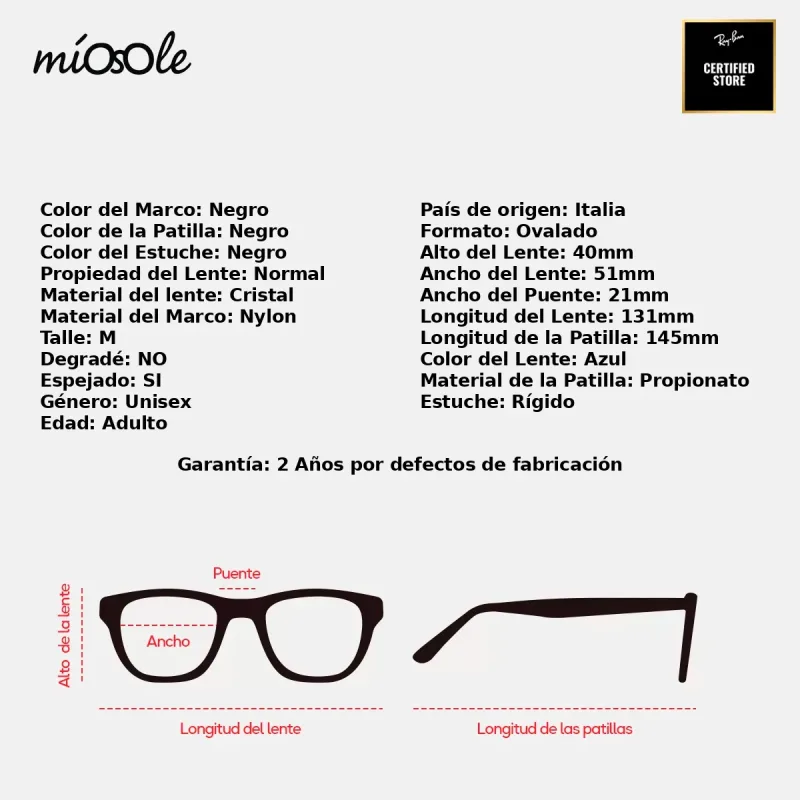 Ray-Ban Rb4315 601/8O-51-M