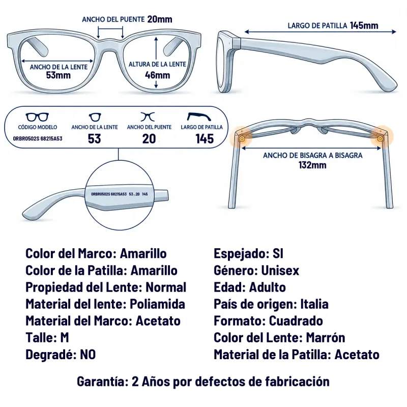 Ray-Ban RBR0502S 68215A-53-M
