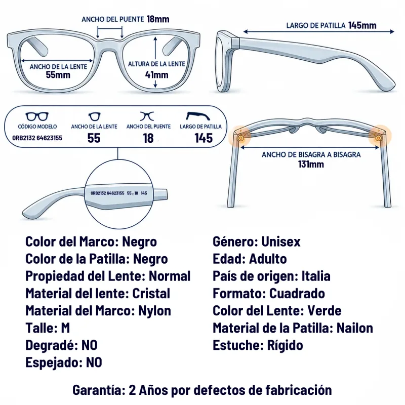 Ray-Ban RB2132 646231-55-M