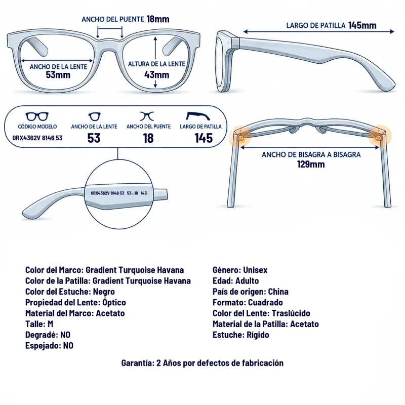 Ray-Ban Rx4362v 8146-53-L