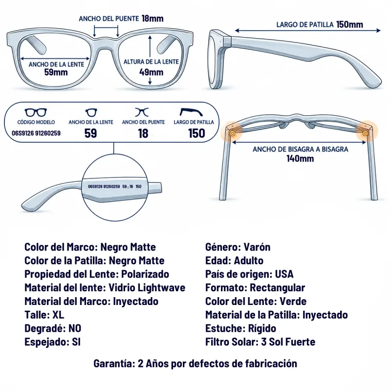 Costa Del Mar 6S9126 912602-59-XL
