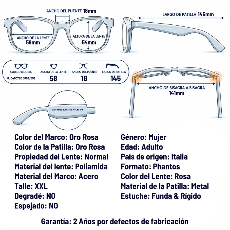 Jimmy Choo JC4007BD 3008/5-58-XXL
