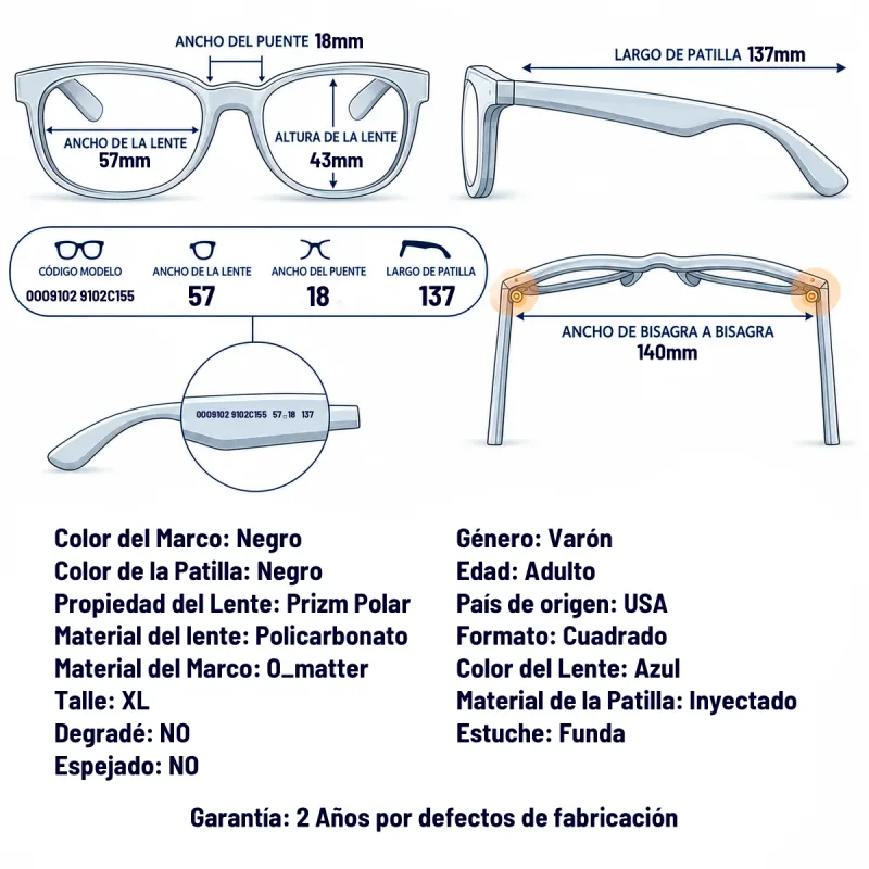 Oakley Oo9102  9102C1-55-XL