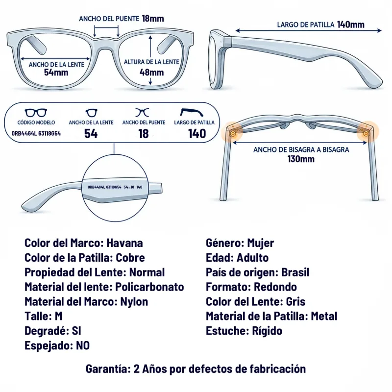 Ray-Ban RB4464L 63118G-54-M